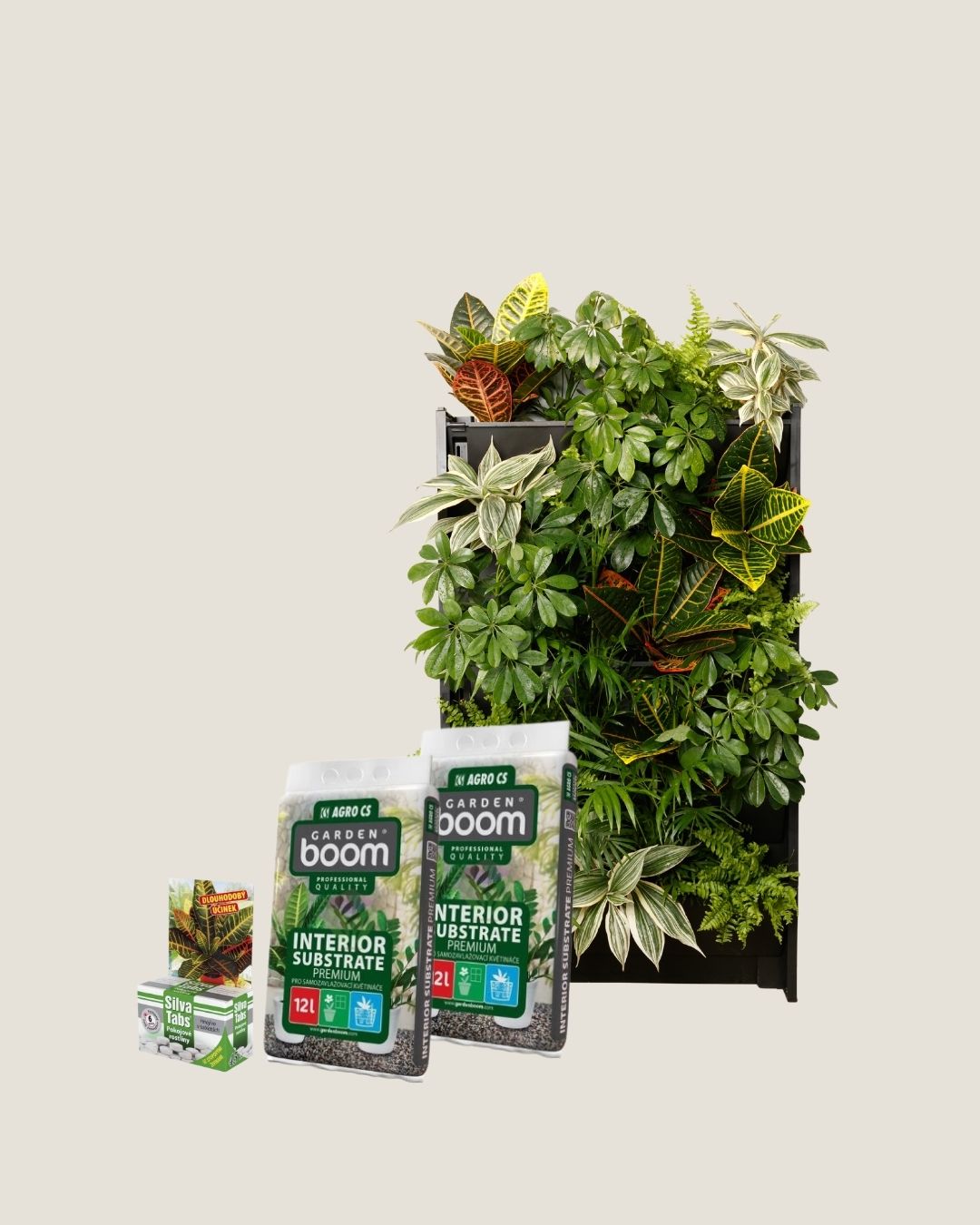 Balíček 5x PlantBox + 2x interiérový substrát + hnojivo pro pokojovky + zátka